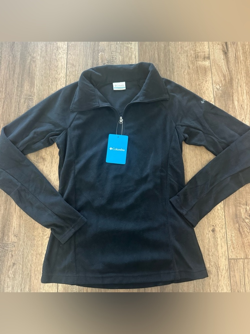 NWT!‎ Columbia Women’s Black 1/2 Zip Jacket, Fleece, Lightweight, XS